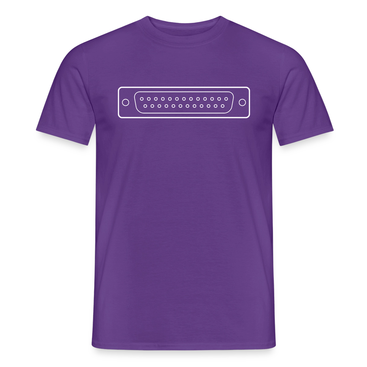 "LPT1" Motiv-T-Shirt für Männer, Farbe Lila
