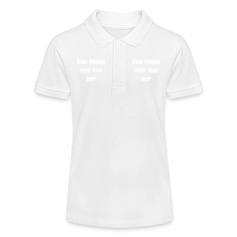 Stanley/Stella Teenager Bio-Poloshirt MINI SPRINTER - personalisierbar - Weiß