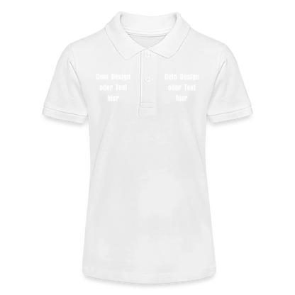 Stanley/Stella Teenager Bio-Poloshirt MINI SPRINTER - personalisierbar - Weiß