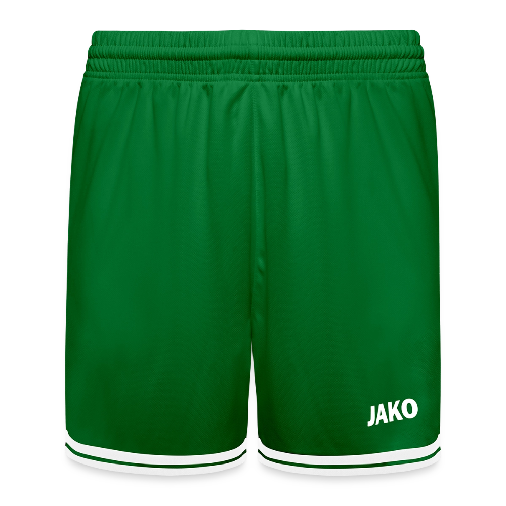 JAKO Kinder Basketball Short Center 2.0 - personalisierbar - Grün/Weiß