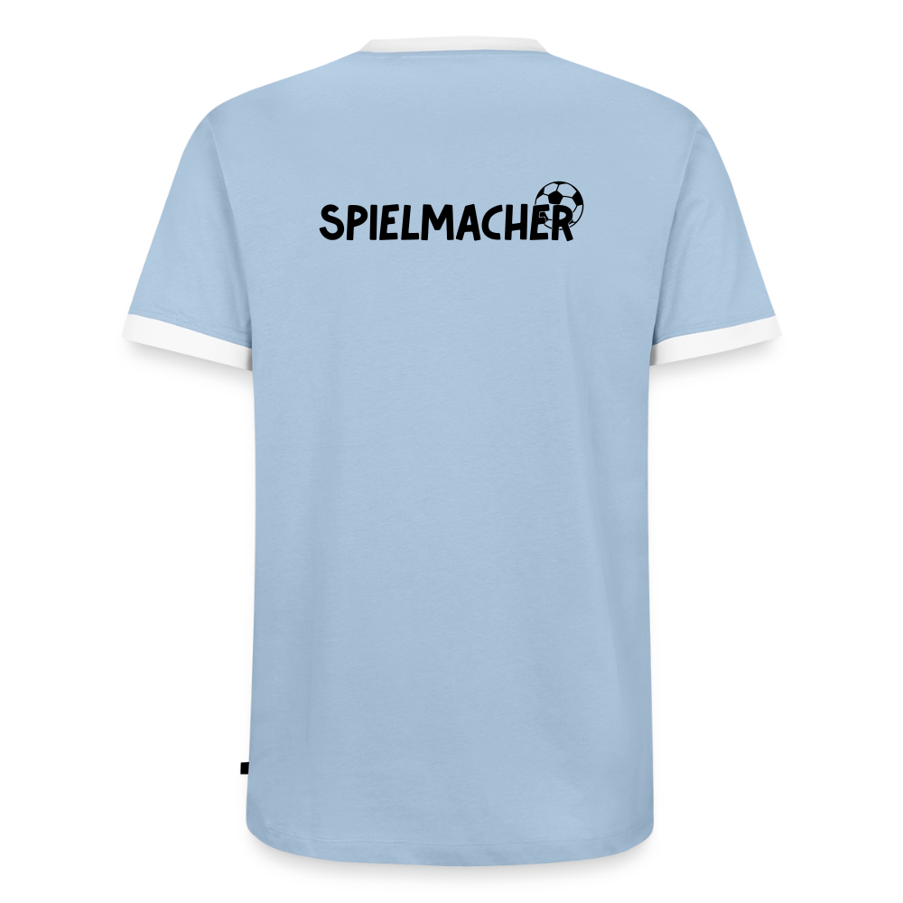 Männer T-Shirt Fussball "Spielmacher" - Hellblau/Weiß 