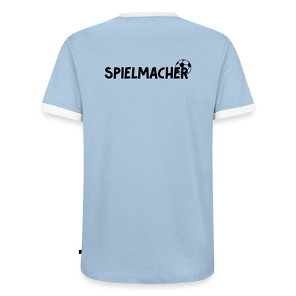 Männer T-Shirt Fussball "Spielmacher" - Hellblau/Weiß 