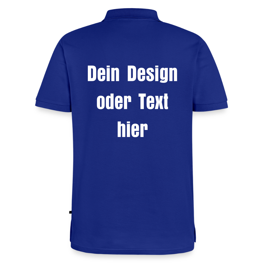 Männer Premium Bio Polo Shirt - personalisierbar - Royalblau