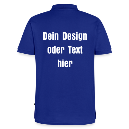 Männer Premium Bio Polo Shirt - personalisierbar - Royalblau