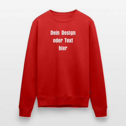 Männer Premium Pullover - personalisierbar - Rot