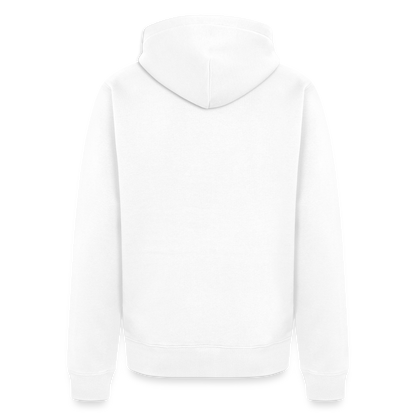 Männer Premium Kapuzenjacke - personalisierbare Vorder- und Rückseite - Weiß