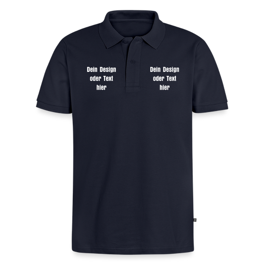 Männer Premium Bio Polo Shirt - personalisierbar - Navy