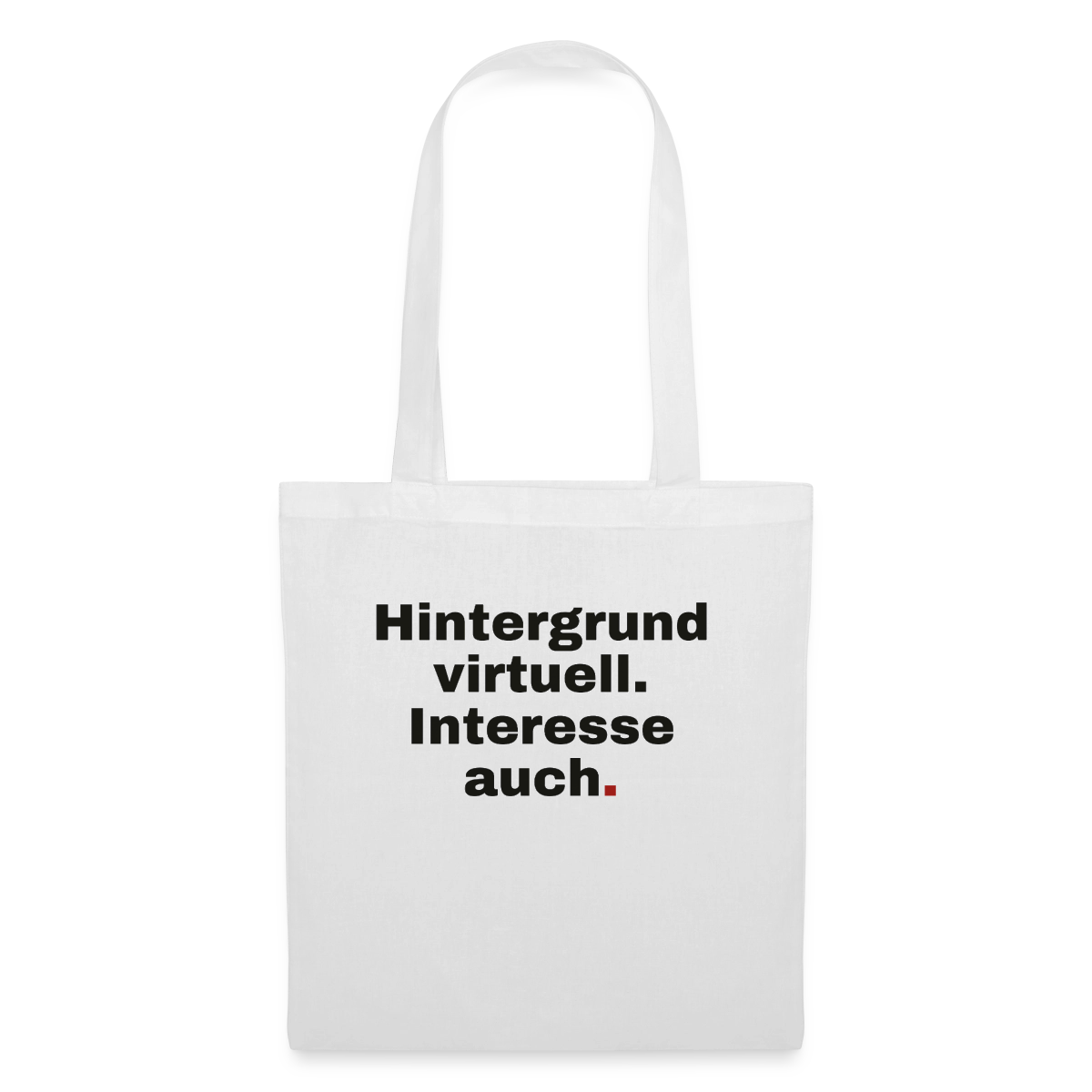 Hintergrund virtuell Stoffbeutel, Farbe Weiß