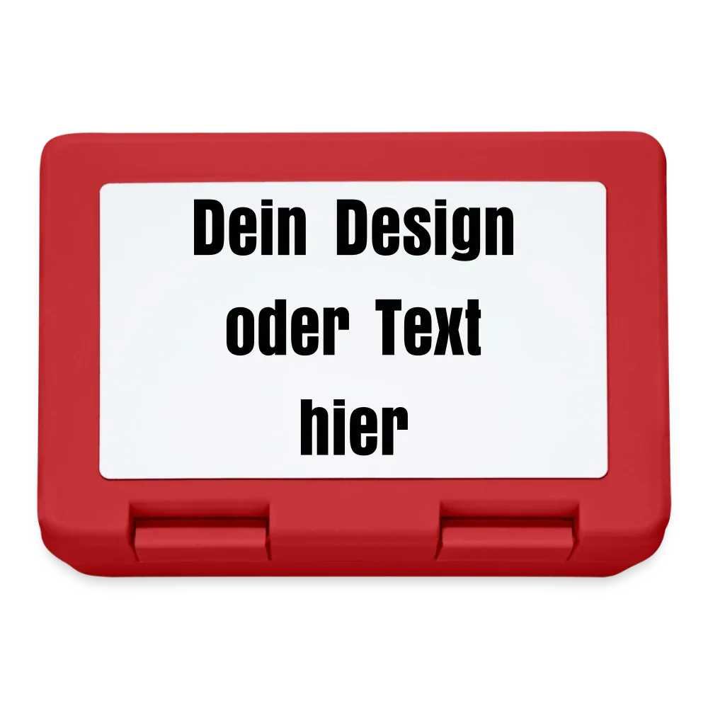 Brotdose - personalisierbar - Rot