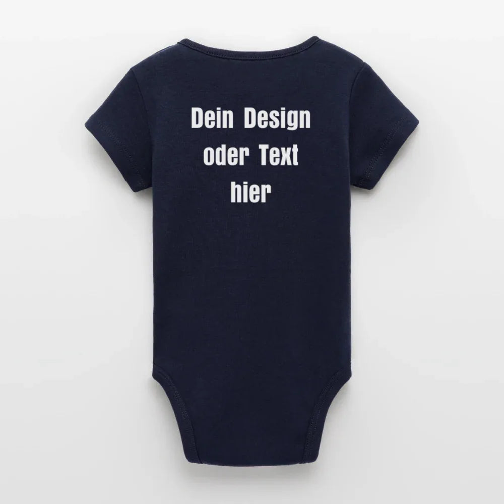Stanley/Stella Baby Bio Kurzarm-Body - personalisierbar - Navy