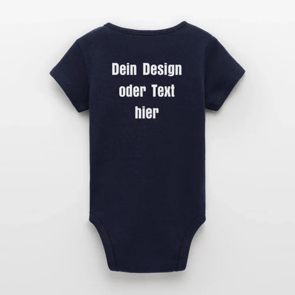 Stanley/Stella Baby Bio Kurzarm-Body - personalisierbar - Navy