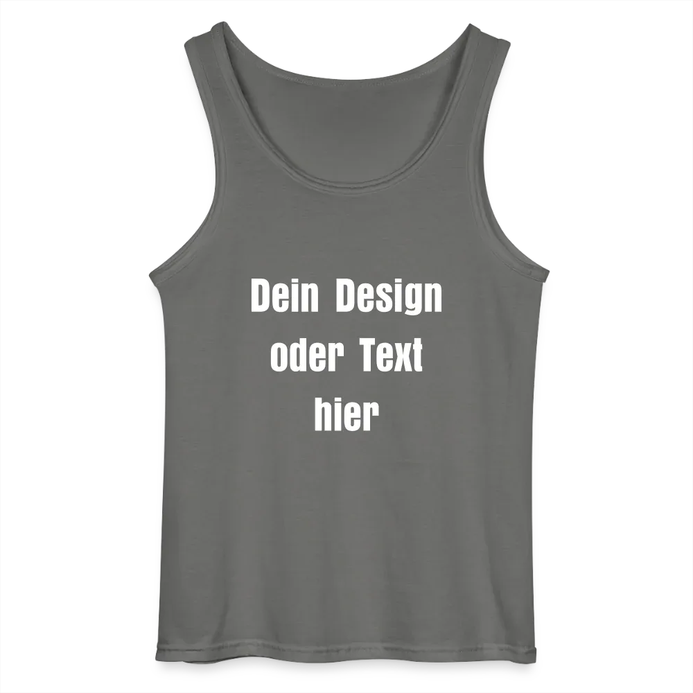 Gildan Männer Tank Top - personalisierbar - Anthrazit