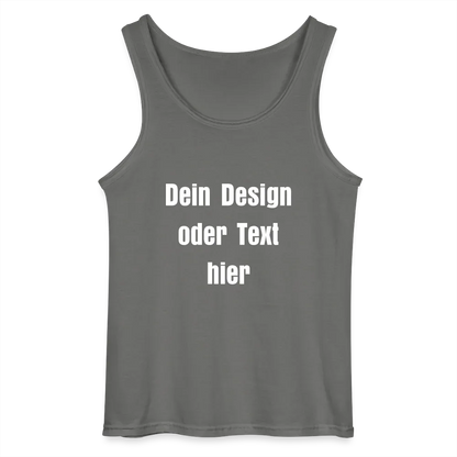 Gildan Männer Tank Top - personalisierbar - Anthrazit