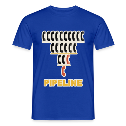 Pipeline. Isotype-Motiv Motiv-T-Shirt für Männer, Farbe Dunkelblau