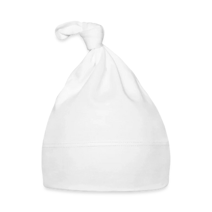 Elastische Baby Mütze 100% Baumwolle - personalisierbar - Weiß