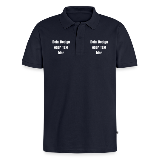 Männer Premium Bio Polo Shirt - personalisierbar - Navy