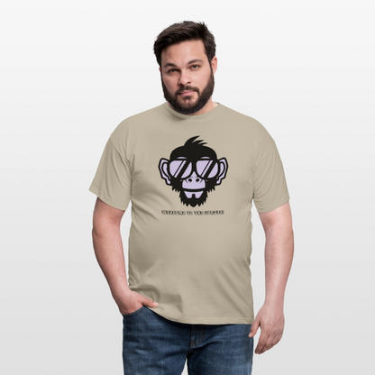 "Welcome to the Jungle" Motiv-T-Shirt für Männer - Sandbeige