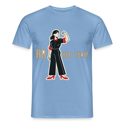 HR. Hell yeah! Motiv-T-Shirt für Männer, Farbe Carolina Blue
