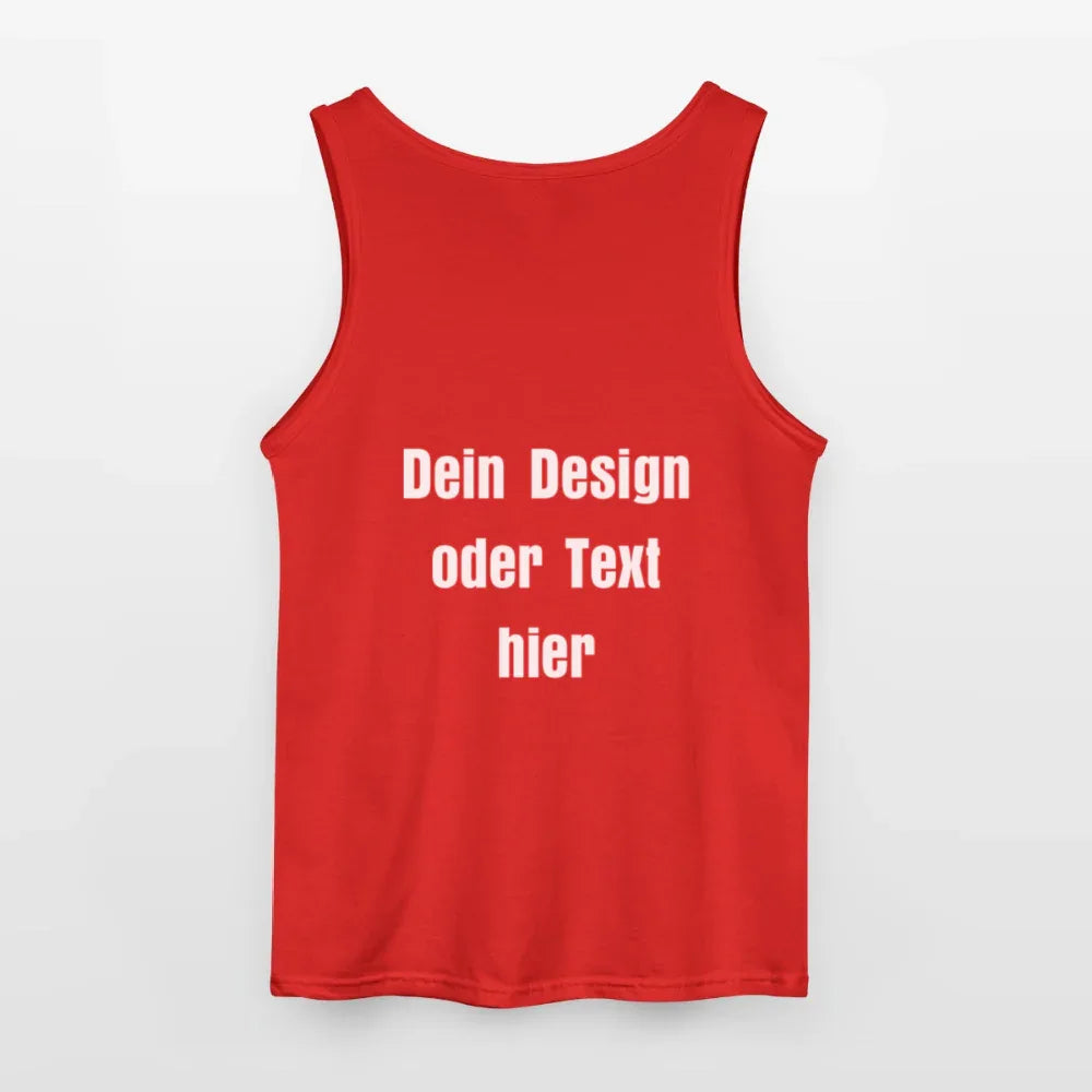 Gildan Männer Tank Top - personalisierbar - Rot