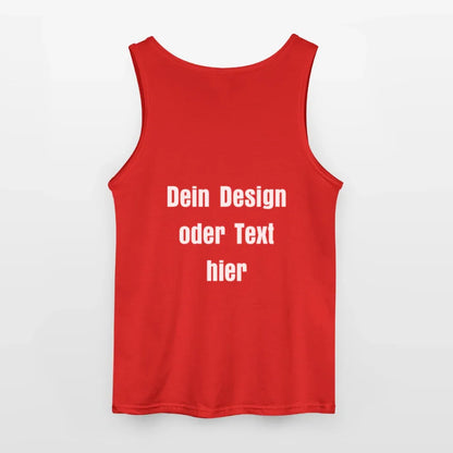 Gildan Männer Tank Top - personalisierbar - Rot