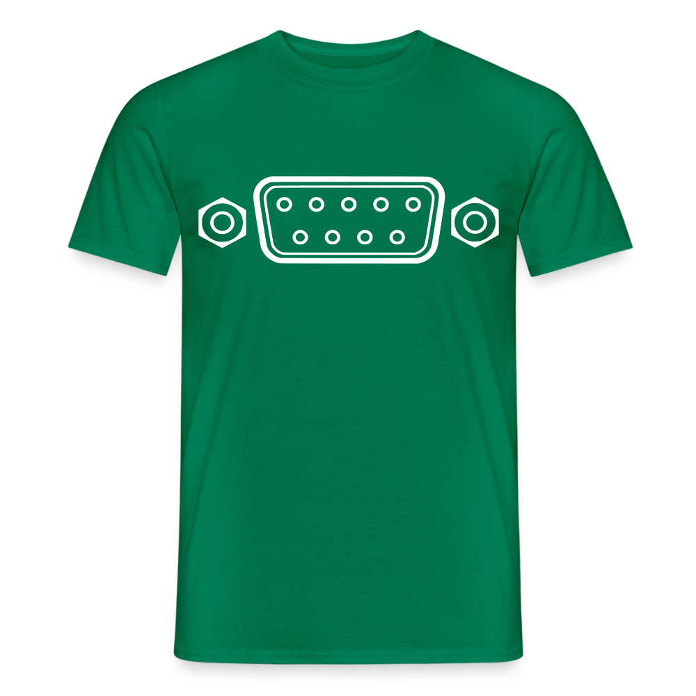 DB-9 RS-232 Retro T-Shirt für Herren - Kelly Green