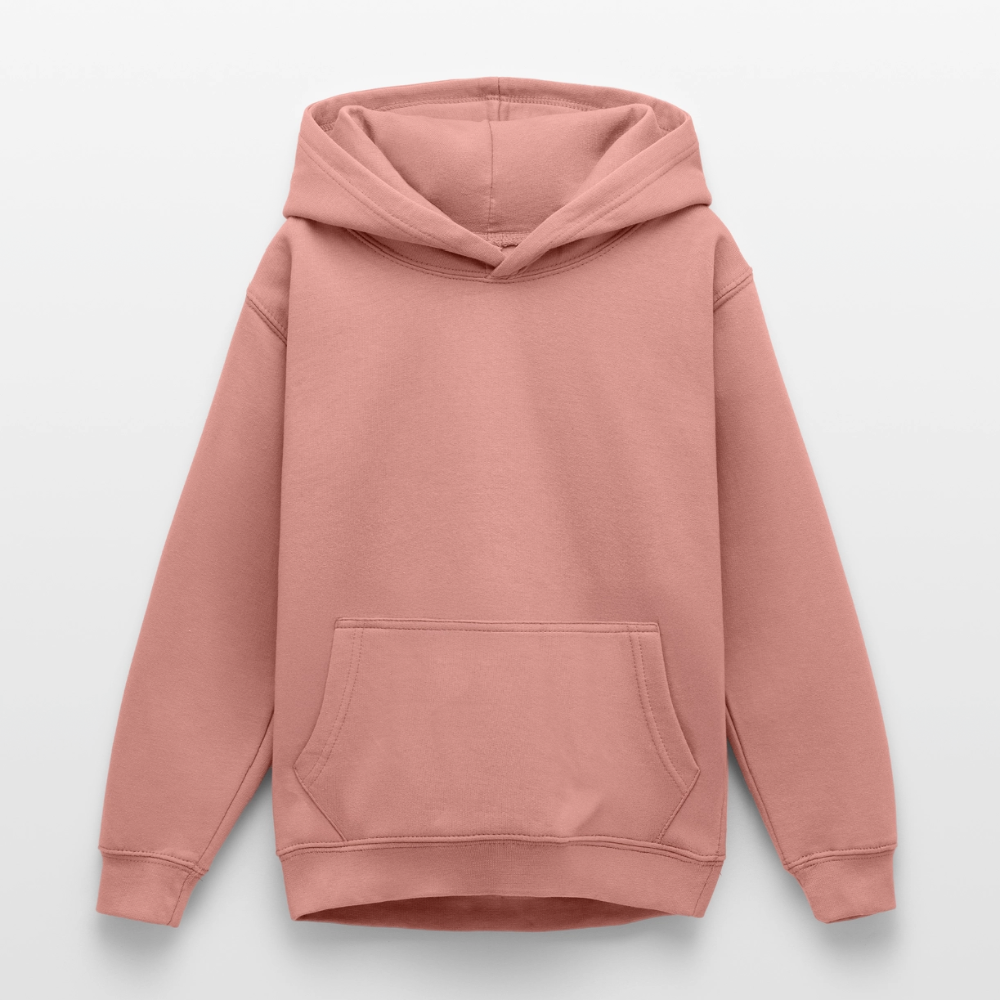 Teenager Hoodie - personalisierbare Vorder- und Rückseite - Altrosa