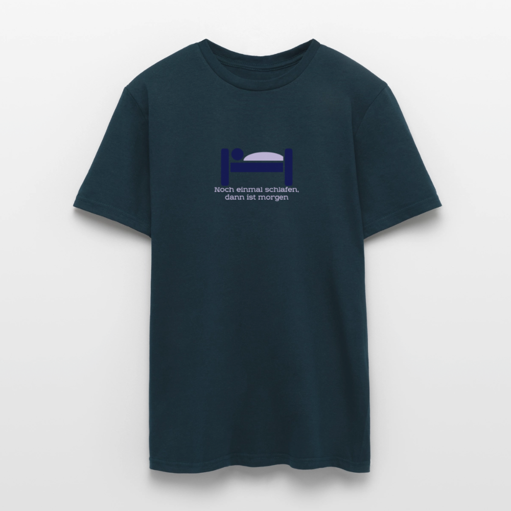 "Schlafen" Motiv-T-Shirt für Männer - Navy
