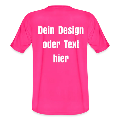 JAKO Männer Trikot Team - personalisierbare Vorder- und Rückseite - Pink
