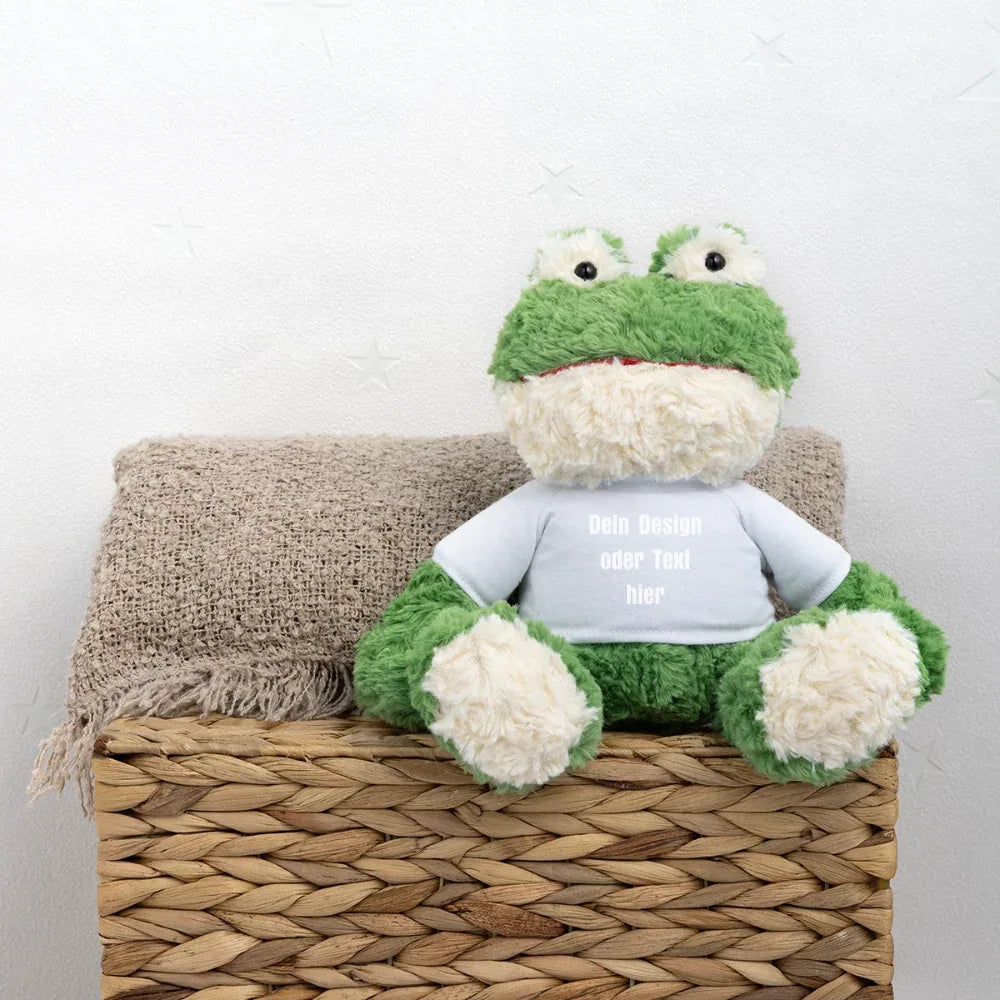 MiniFeet® Frosch Torge - personalisierbar - Weiß