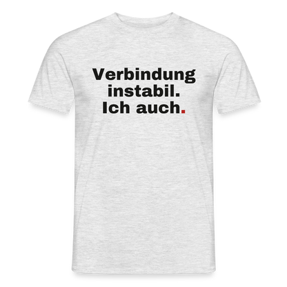 Verbindung instabil Motiv-T-Shirt für Männer, Farbe Grau meliert