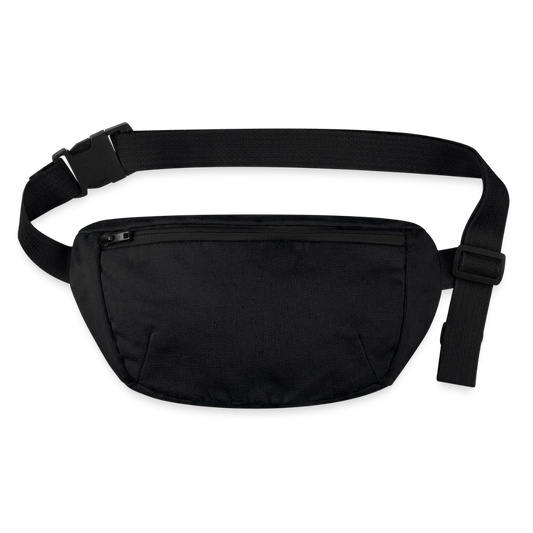 Stanley/Stella recycelte Gürteltasche - personalisierbar - Schwarz
