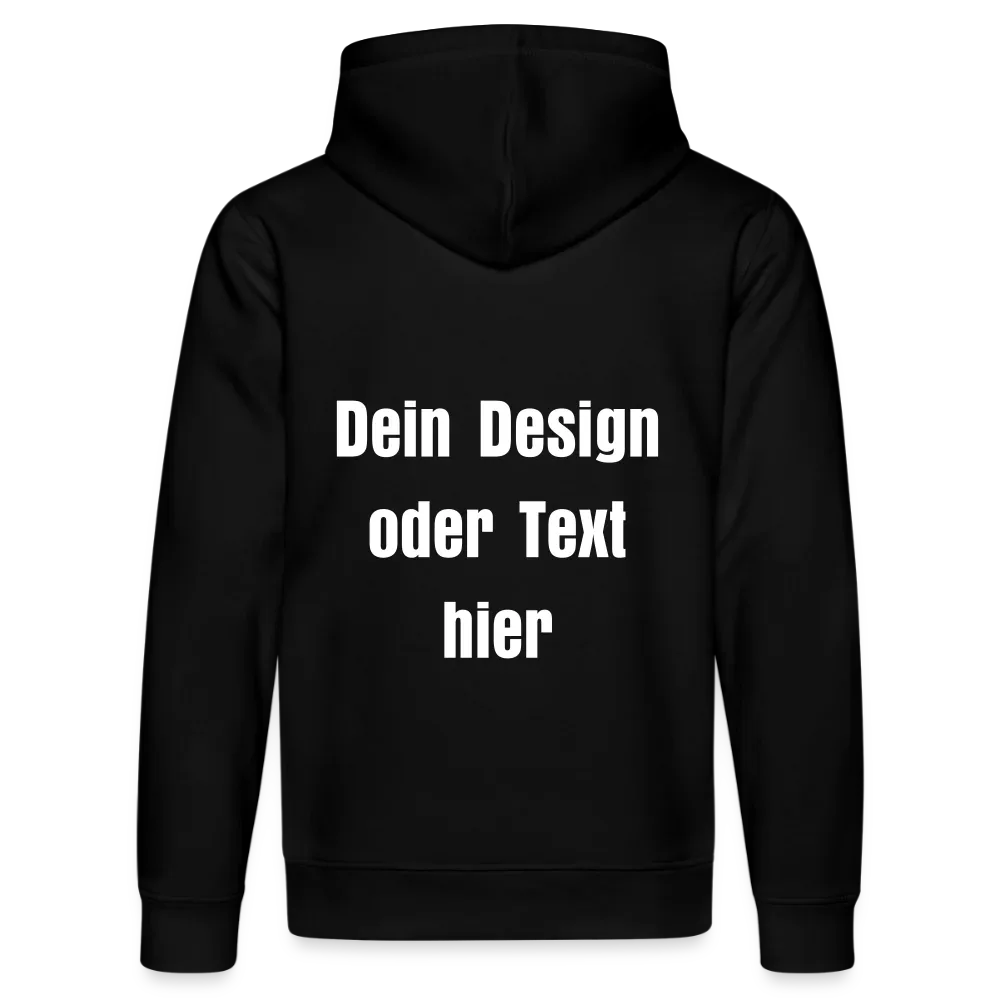 Stanley/Stella Unisex Bio-Hoodie DRUMMER - personalisierbare Vorder- und Rückseite - Schwarz