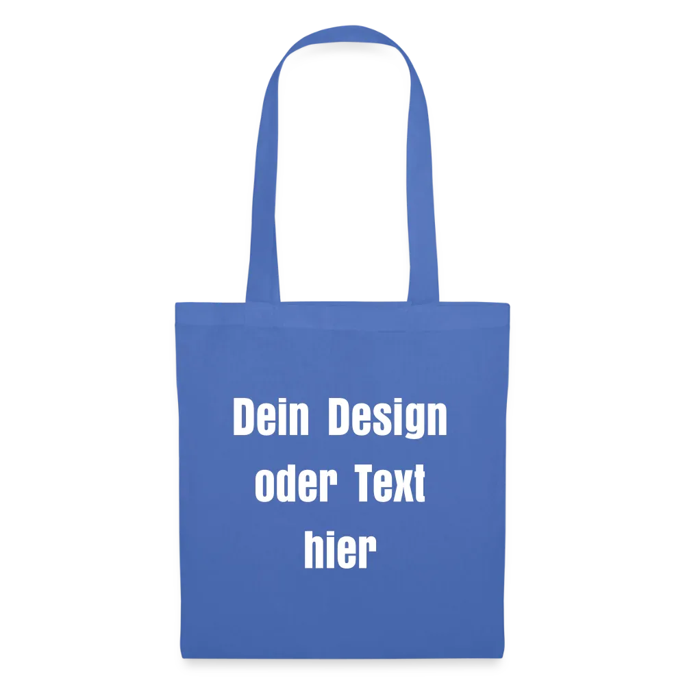Stoffbeutel aus 100% Baumwolle - personalisierbar - Hellblau