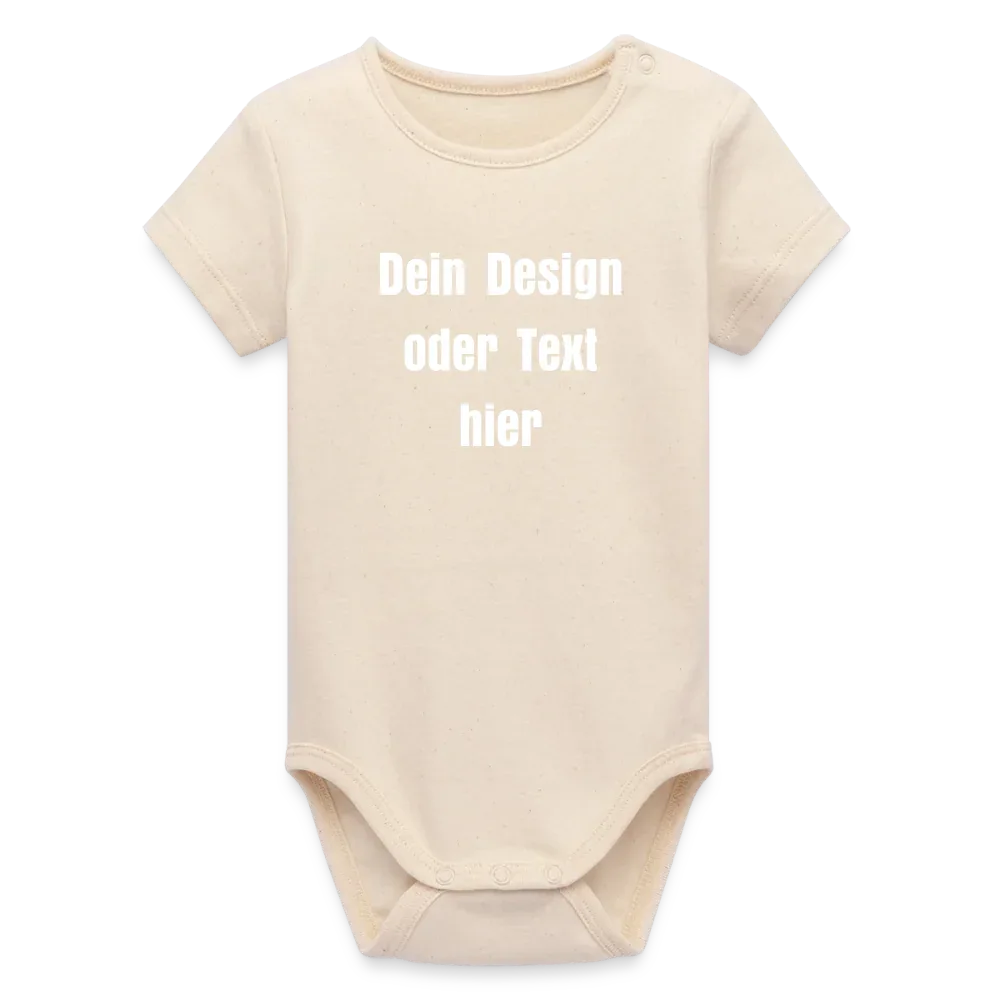 Stanley/Stella Baby Bio Kurzarm-Body - personalisierbar - Natur