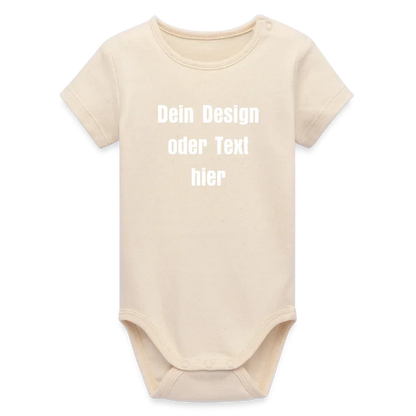 Stanley/Stella Baby Bio Kurzarm-Body - personalisierbar - Natur