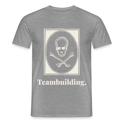 "Teambuilding." Motiv-T-Shirt für Männer, Farbe Graphit meliert