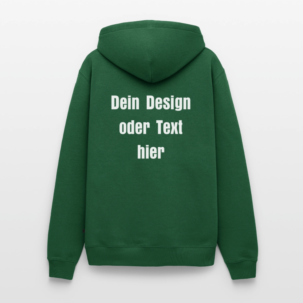 Männer Premium Hoodie - personalisierbare Vorder- und Rückseite - Flaschengrün