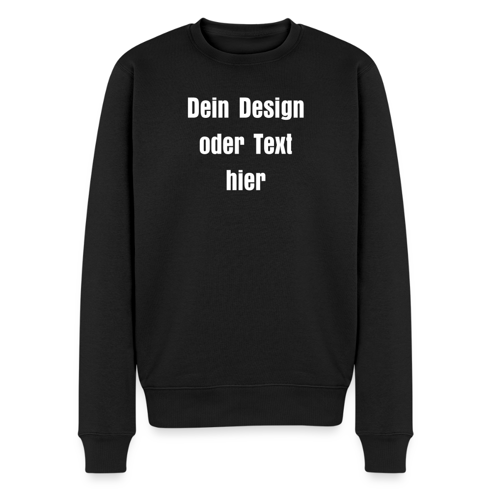 Männer Premium Pullover - personalisierbar - Schwarz