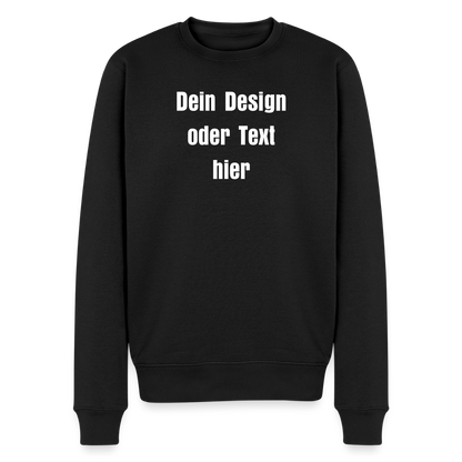 Männer Premium Pullover - personalisierbar - Schwarz