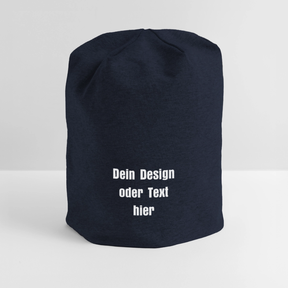 Jersey-Beanie - personalisierbar - French Navy