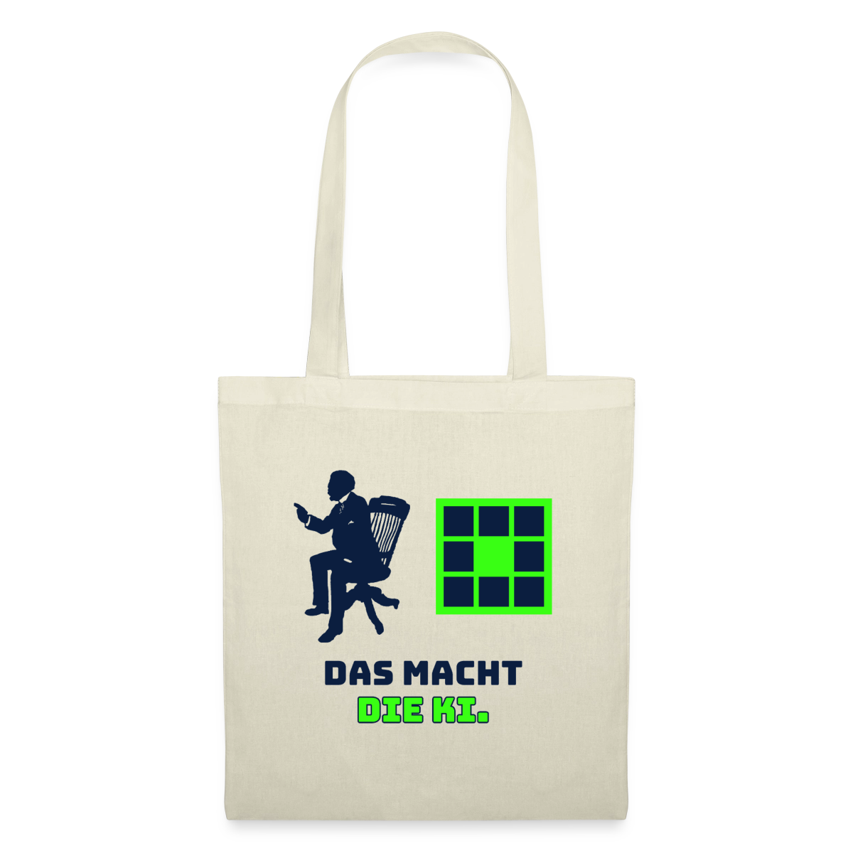 Das macht die KI. Stoffbeutel, Farbe Natur