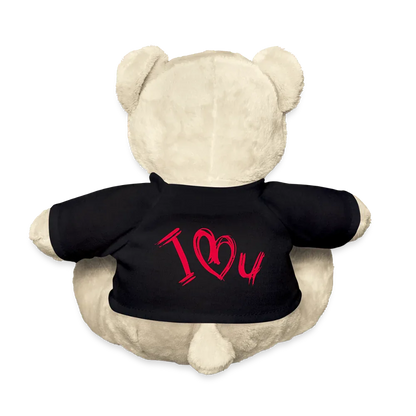 Teddy "Valentine" - personalisierbarer Text oder Name - Schwarz