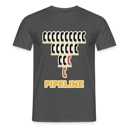Pipeline. Isotype-Motiv Motiv-T-Shirt für Männer, Farbe Anthrazit