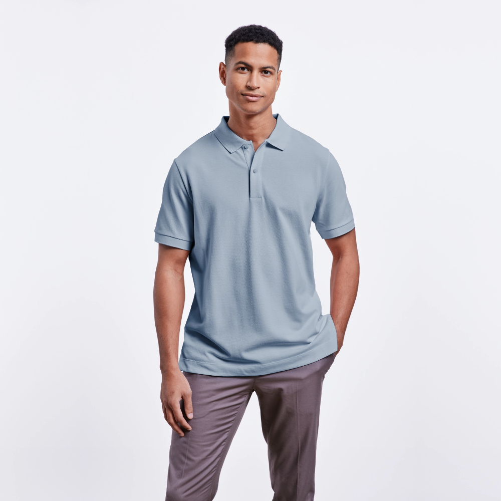 Stanley/Stella Unisex Bio-Poloshirt PREPSTER - personalisierbar - sky Blue