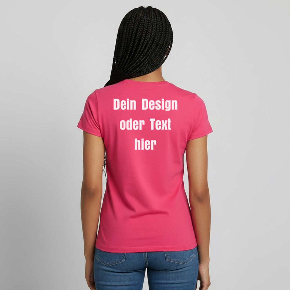 Frauen T-Shirt - personalisierbare Vorder- und Rückseite - Azalea