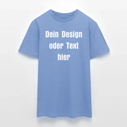 Männer T-Shirt - personalisierbare Vorder- und Rückseite - Carolina Blue