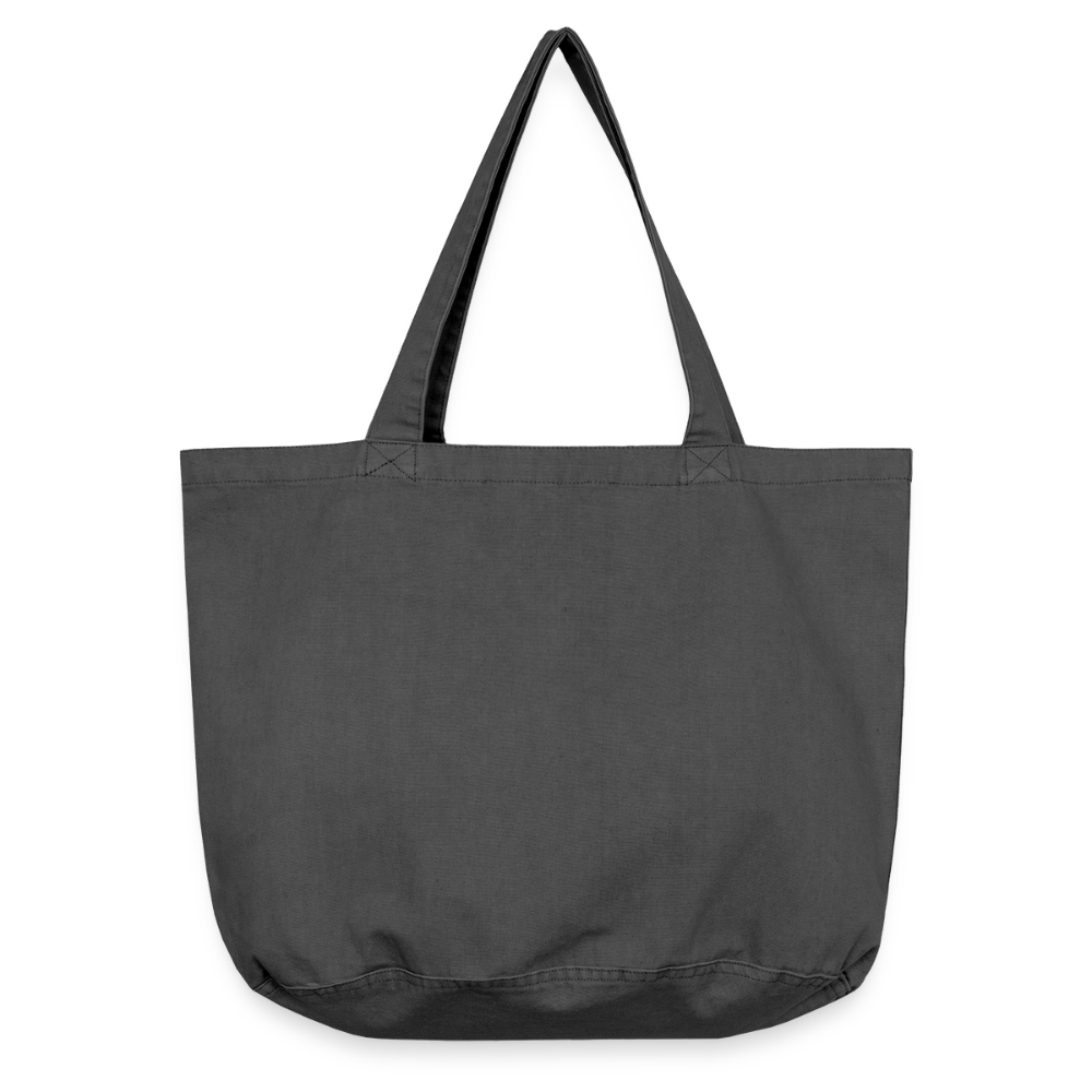 Vintage-Washed Shopper / Einkaufstasche im Vintage Stil - personalisierbar - Vintage Schwarz