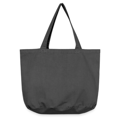 Vintage-Washed Shopper / Einkaufstasche im Vintage Stil - personalisierbar - Vintage Schwarz