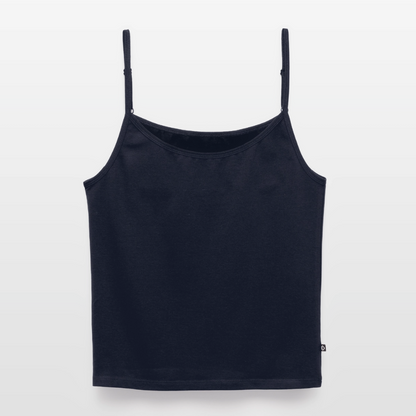 Frauen Spaghetti Tank Top - personalisierbar - Navy