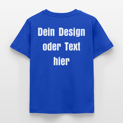 Kinder T-Shirt - personalisierbare Vorder- und Rückseite - Royalblau